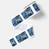 Snowfall Winter Kerstboom Grosgrain Lint (Achterkant)