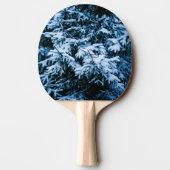 Snowfall Winter Kerstboom Tafeltennisbatje (Achterkant)