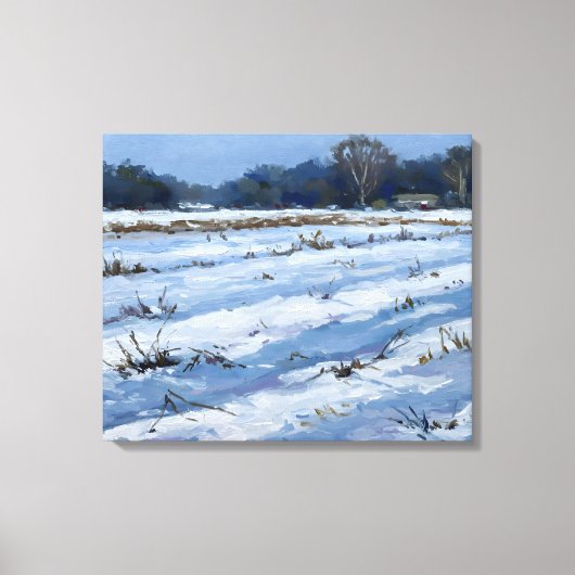 Snowfield Canvas Afdruk (Voorkant)