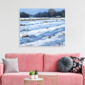 Snowfield Canvas Afdruk (Insitu (Woonkamer))
