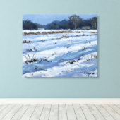 Snowfield Canvas Afdruk (Insitu (Houten vloer))
