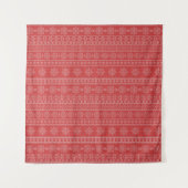 Snowflak van kerstkleding lelijke trui wandkleed (Voorkant)