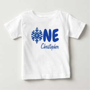 Snowflake 1st Birthday Baby T-Shirt