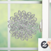 Snowflake 21 raamsticker (Huis)