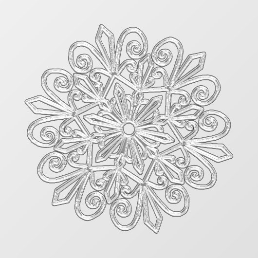 Snowflake 21 raamsticker (Vel)