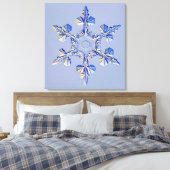 Snowflake 2 canvas afdruk (Insitu (Slaapkamer))