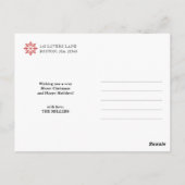 Snowflake 2-Photo Holiday Briefkaart (Achterkant)