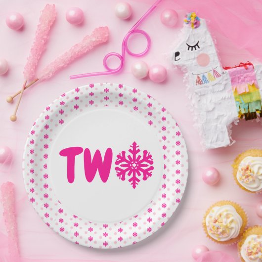 Snowflake 2e verjaardag Bord (Feest)