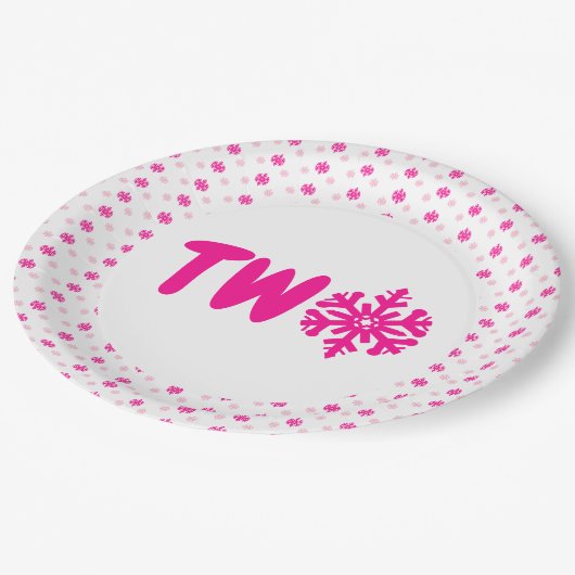 Snowflake 2e verjaardag Bord (Gekanteld)