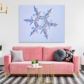 Snowflake 4 canvas afdruk (Insitu (Woonkamer))