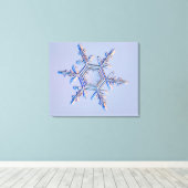 Snowflake 4 canvas afdruk (Insitu (Houten vloer))