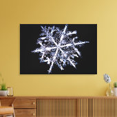 Snowflake 5 canvas afdruk (Insitu (Woonkamer))