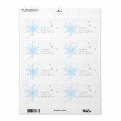 Snowflake 5 label (Full Sheet)