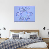 Snowflake 6 canvas afdruk (Insitu (Slaapkamer))
