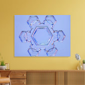 Snowflake 6 canvas afdruk (Insitu (Woonkamer))
