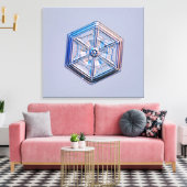Snowflake 8 canvas afdruk (Insitu (Woonkamer))