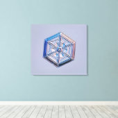 Snowflake 8 canvas afdruk (Insitu (Houten vloer))