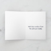 Snowflake aanpasbaar kerst wenskaart kaart (Binnen)