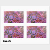 Snowflake Abstract Rechthoekige Sticker (Vel)