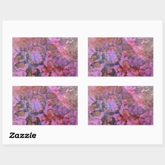 Snowflake Abstract Rechthoekige Sticker (Vel)