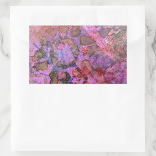 Snowflake Abstract Rechthoekige Sticker (Tas)