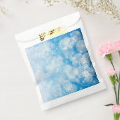 Snowflake achtergrond bedankzakje (Gezegeld)