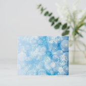 Snowflake achtergrond briefkaart (Staand voorkant)