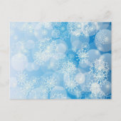 Snowflake achtergrond briefkaart (Voorkant)