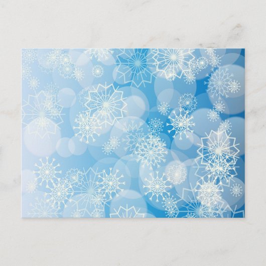Snowflake achtergrond briefkaart (Voorkant)
