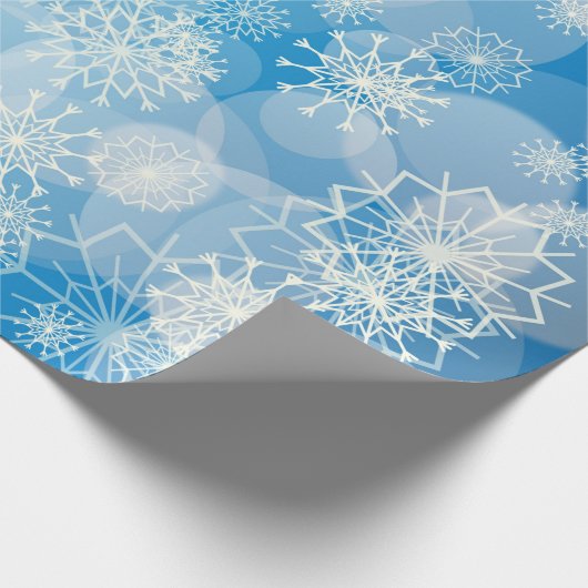 Snowflake achtergrond cadeaupapier (Hoek)