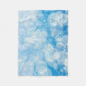 Snowflake achtergrond fleece deken (Voorkant)