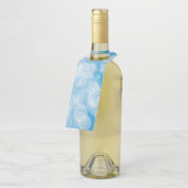 Snowflake achtergrond flessenhanger (Schuin)