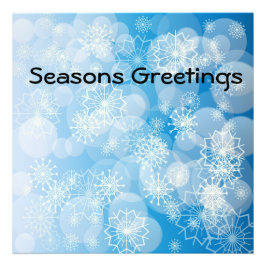 Snowflake achtergrond foto afdruk