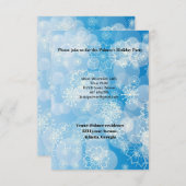 Snowflake achtergrond kaart (Voorkant / Achterkant)