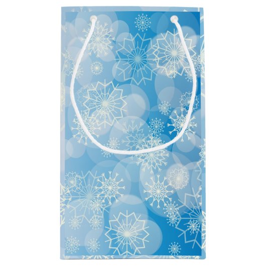 Snowflake achtergrond klein cadeauzakje (Achterkant)