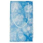 Snowflake achtergrond klein cadeauzakje (Voorkant)