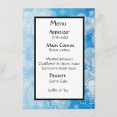 Snowflake achtergrond menu (Voorkant)