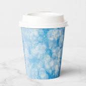 Snowflake achtergrond papieren bekers (Achterkant)