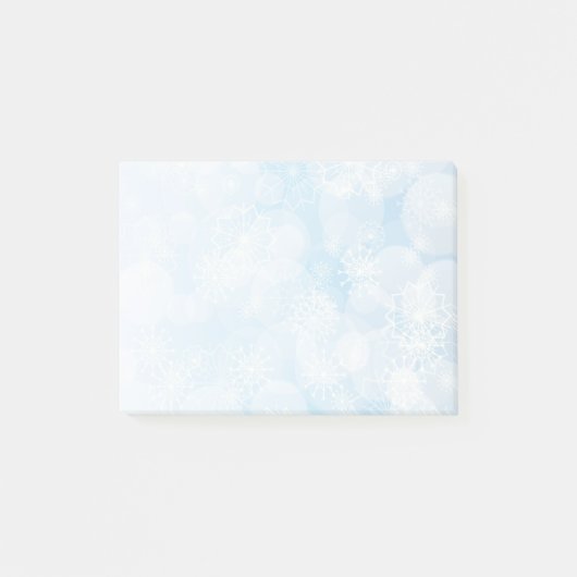 Snowflake achtergrond post-it® notes (Voorkant)