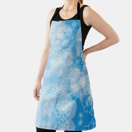Snowflake achtergrond schort (Insitu)