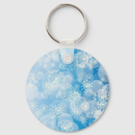 Snowflake achtergrond sleutelhanger