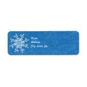  Snowflake Address Label Sjabloon (Voorkant)