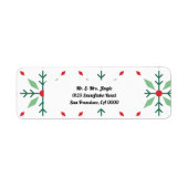 Snowflake adres etiket (Voorkant)