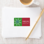 Snowflake - adresetiketten etiket (Insitu)