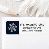 Snowflake-adreslabel Etiket (Insitu)