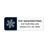 Snowflake-adreslabel Etiket (Voorkant)