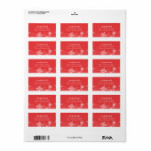 Snowflake-adreslabel Etiket (Full Sheet)