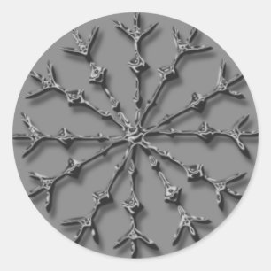 Snowflake Afbeelding Holiday Card Envelope zegels