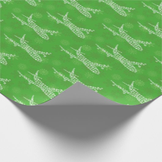 Snowflake Airliner -  Cadeaupapier (Hoek)