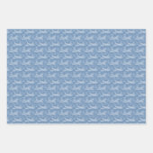 Snowflake Airplane on blue - Inpakpapier Vel (Voorkant 2)